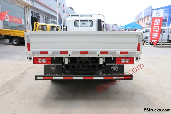 Foton Aoling Xin Jieyun édition jeunesse 130 ch 4X2(6 roues) camion léger plateau 4,17 m monoplace (voie élargie) Carrosserie (3) | 86Trucks