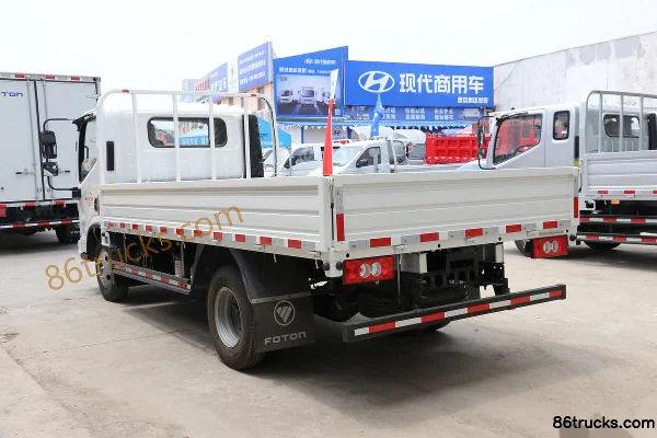 Foton Aoling Xin Jieyun édition jeunesse 130 ch 4X2(6 roues) camion léger plateau 4,17 m monoplace (voie élargie) Carrosserie (1) | 86Trucks