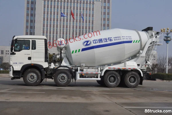 Sinotruk HOWO T5G 340 hp 8X4(12 wheels) 7.8m³ Concrete Mixer Truck (Dongyue Brand) Exterior (3) | 86Trucks