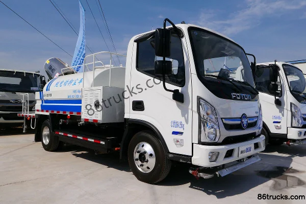北重电牌 Beizhong Dianpai Aoling Zhilan chassis Dust Removal Truck