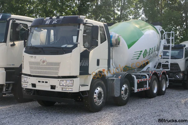 FAW Jiefang J6L 320 ch 8X4(12 roues) 7,96 m³ camion malaxeur (Hongchang Tianma) Extérieur (3) | 86Trucks