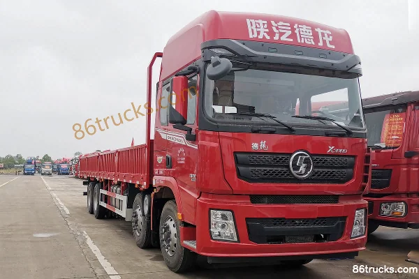 SHACMAN Delong X3000 Green Pass Edition 400hp 8X4(12 wheels) 9.5m drop-side cargo truck (China VI) Exterior