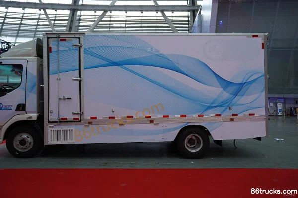 Dongfeng Liuqi Chenglong L3 9.4T 4X2(6 wheels) single-row hydrogen fuel cell electric van cargo truck Body (1) | 86Trucks