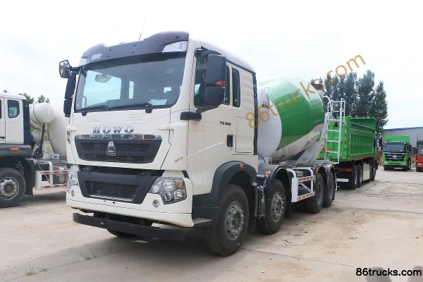 Sinotruk HOWO TX6 340 hp 8X4(12 wheels) 7.98 m³ Concrete Mixer Truck (Hongchang Tianma) Exterior (3) | 86Trucks