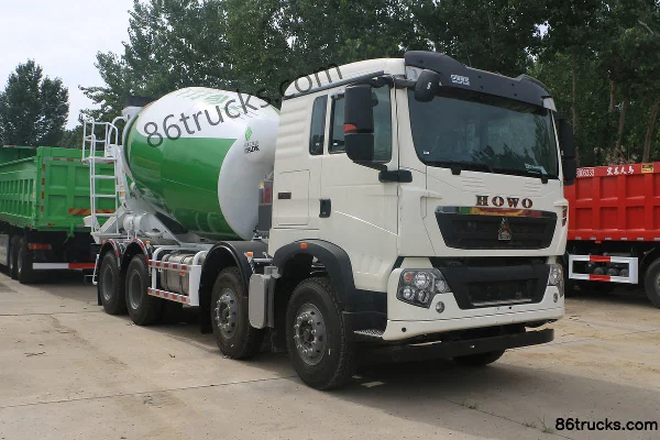 Sinotruk HOWO TX6 340 hp 8X4(12 wheels) 7.98 m³ Concrete Mixer Truck (Hongchang Tianma) Exterior