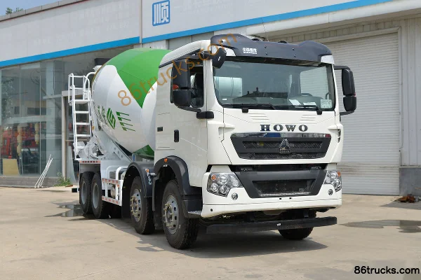 Sinotruk HOWO TX6 340hp 8X4(12 wheels) 7.37m³ Concrete Mixer Truck (Hongchang Tianma) Exterior