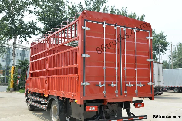 Foton Aumark S3 Series Green Pass Seafood Edition 156 hp 4X2(6 wheels) 5.6m semi-sleeper stake truck (China VI) Body (3) | 86Trucks
