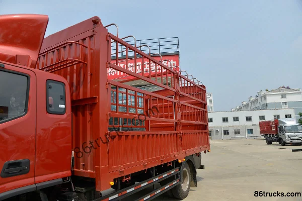 Foton Aumark S3 Series Green Pass Seafood Edition 156 hp 4X2(6 wheels) 5.6m semi-sleeper stake truck (China VI) Body (1) | 86Trucks