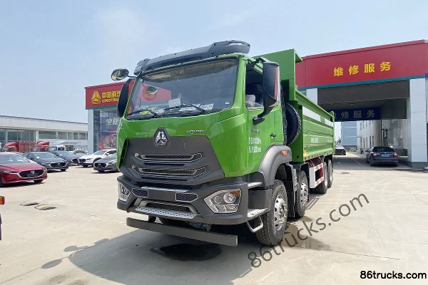 Sinotruk Hohan N5G Standard Transport Edition 340 hp 8X4(12 wheels) 5.6m Dump Truck Exterior (3) | 86Trucks