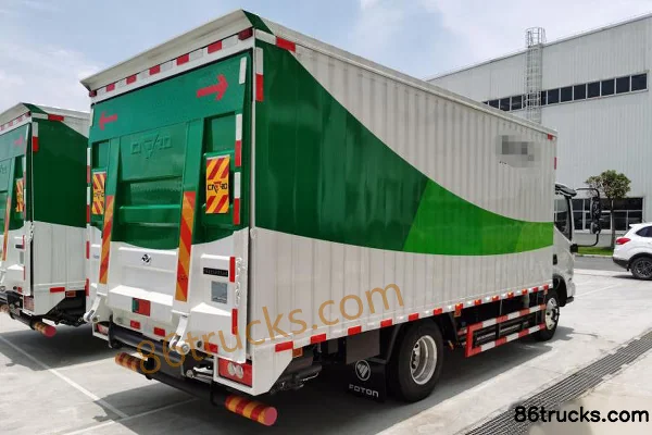 Foton Auman Zhilan 6.66m pure electric enclosed barrel garbage truck (TBL5060XTYBEV) 4X2(6 wheels) Exterior (2) | 86Trucks