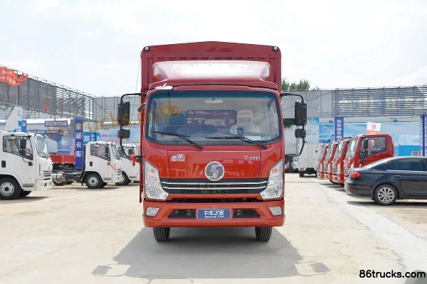 SHACMAN Light Truck Delong K3000 160hp 4X2(6 wheels) 4.18m Single Row Stake Truck Exterior (2) | 86Trucks