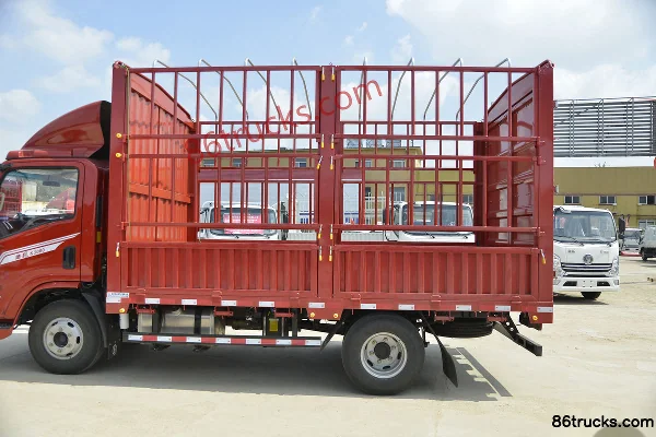 SHACMAN Light Truck Delong K3000 160hp 4X2(6 wheels) 4.18m Single Row Stake Truck Body (3) | 86Trucks