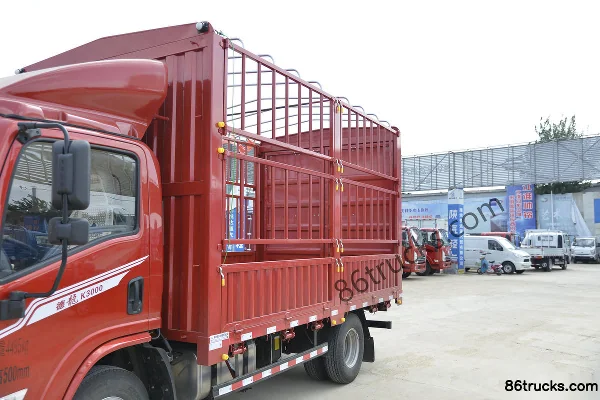 SHACMAN Light Truck Delong K3000 160hp 4X2(6 wheels) 4.18m Single Row Stake Truck Body (2) | 86Trucks