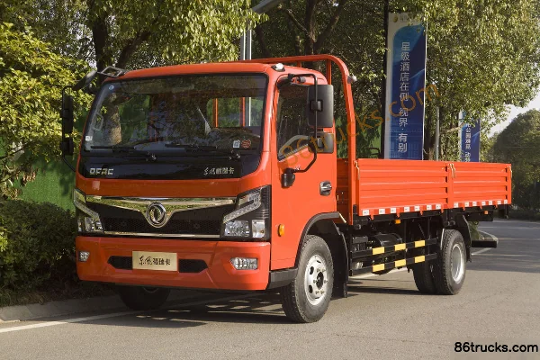 Dongfeng FuruiKa F6 156hp 4X2(6 wheels) 4.17m Single Row Flatbed Light Truck (Chaochai) Exterior (3) | 86Trucks
