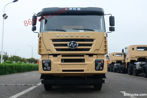 SAIC Hongyan New King Kong M500 Composite Edition 300ch 8X4(12 roues) 5.6m camion benne Extérieur (2) | 86Trucks