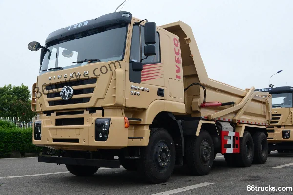SAIC Hongyan New King Kong M500 Composite Edition 300ch 8X4(12 roues) 5.6m camion benne Extérieur (3) | 86Trucks