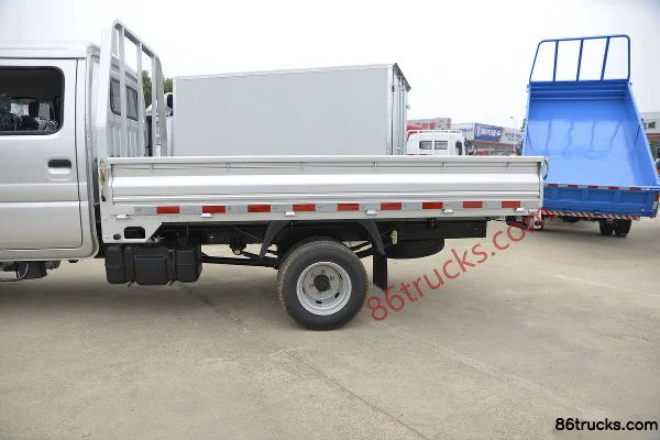 Kama K23 113 hp 4X2(6 wheels) 2.7m Double Row Flatbed Mini Truck (China VI) Body (2) | 86Trucks