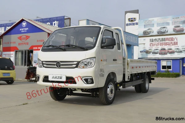 Foton Shidai Xiaoka Star 1 116 hp 4X2(6 wheels) 3.87m semi-row flatbed mini truck Exterior (3) | 86Trucks