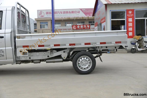 Foton Xiangling V1 1.3L 87 hp 4X2(6 wheels) Gasoline 2.71m Single Row Flatbed Mini Truck (China VI) Body (2) | 86Trucks
