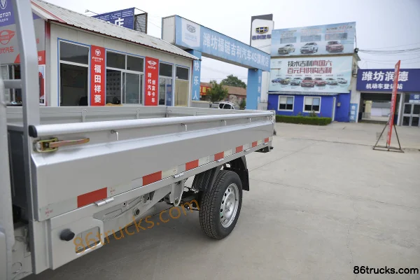 Foton Xiangling V1 1.3L 87 hp 4X2(6 wheels) Gasoline 2.71m Single Row Flatbed Mini Truck (China VI) Body (1) | 86Trucks