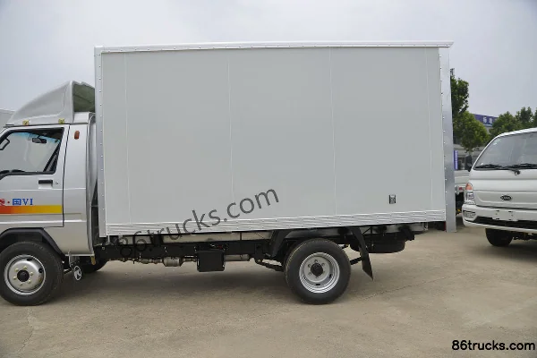 Kama Rui Ling, 1,3 L, 91 ch, 4X2(6 roues) , essence, 3,3 m micro camion fourgon à ridelles (China VI) Carrosserie (2) | 86Trucks