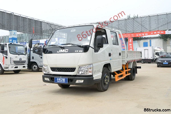 JMC Shunda Small Truck 116hp 4X2(6 wheels) 2.755m Double-Cab Flatbed Light Truck Exterior (3) | 86Trucks