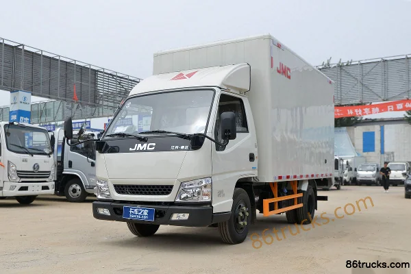 JMC Shunda Small Truck 116hp 4X2(6 wheels) 3.7m Single Row Van Light Truck Exterior (3) | 86Trucks