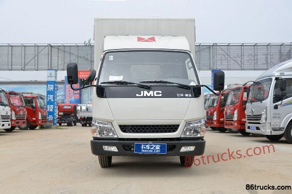 JMC Shunda Small Truck 116hp 4X2(6 wheels) 3.7m Single Row Van Light Truck Exterior (2) | 86Trucks