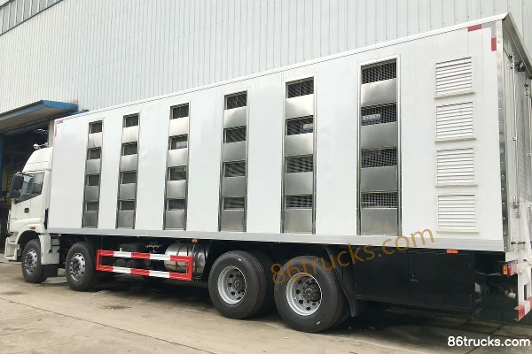 Foton Auman New ETX 320 hp 8X4(12 wheels) Poultry Transport Truck (Chengliwei Brand) Exterior (2) | 86Trucks