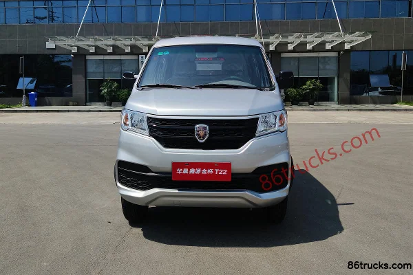 Jinbei T22 Version confort 85 ch 4X2(6 roues) 1.2L Essence 2,08 m double rangée plateau micro camion (China VI) Extérieur (2) | 86Trucks