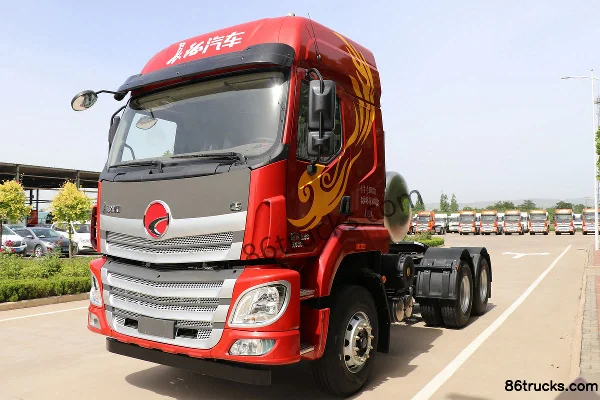Changzheng Auto Fenghuang C5 heavy truck 400 hp 6X4(10 wheels) LNG tractor truck Exterior (3) | 86Trucks