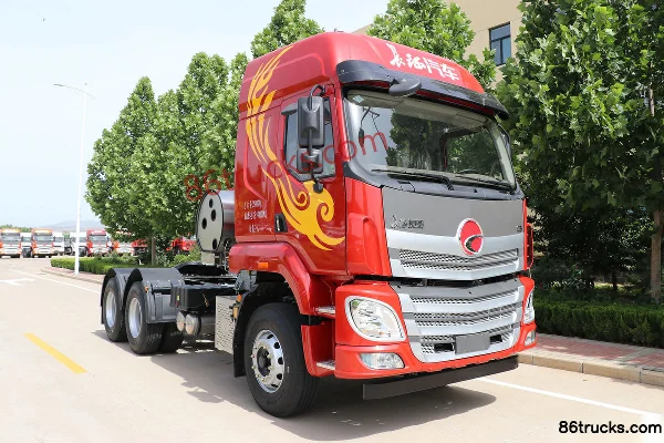 Changzheng Auto Fenghuang C5 heavy truck 400 hp 6X4(10 wheels) LNG tractor truck Exterior