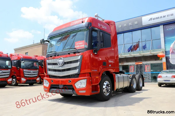 Foton Auman EST 6-series Heavy Truck Crossing Edition 560hp 6X4(10 wheels) AMT automatic tractor truck (China VI) (Red) Exterior (3) | 86Tru