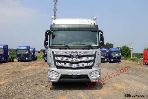 Foton Auman EST 6-series heavy truck 245hp 6X2(8 wheels) 9.6m railed flatbed cargo truck (440 rear axle) Exterior (2) | 86Trucks