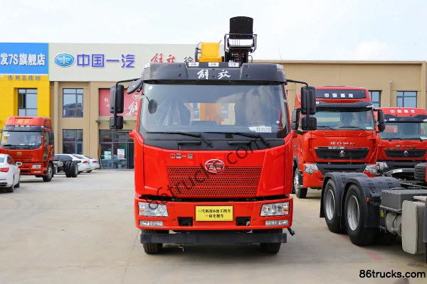 FAW Jiefang J6L 220 hp 4X2(6 wheels) Truck-Mounted Crane Transport Vehicle (XCMG Brand) Exterior (2) | 86Trucks