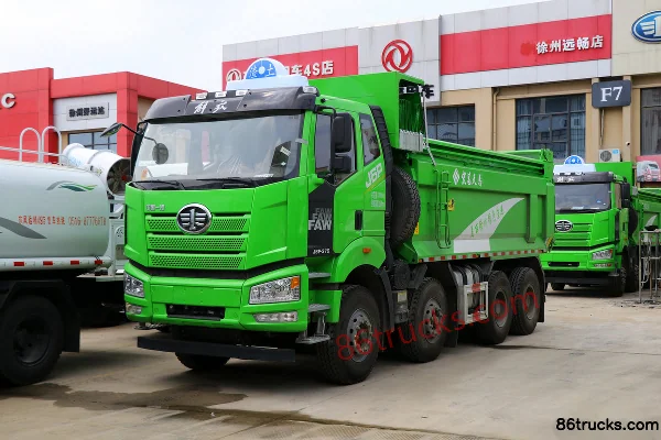 FAW Jiefang nouveau J6P camion lourd 2020 375 ch 8X4(12 roues) camion benne 5,8 m Extérieur (2) | 86Trucks