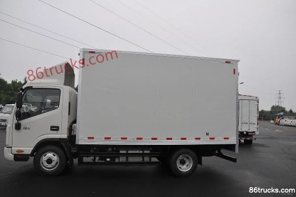 JAC Shuailing Q6 130 ch 4X2(6 roues) camion léger fourgon à cabine simple 4,12 m (China VI) Carrosserie (1) | 86Trucks