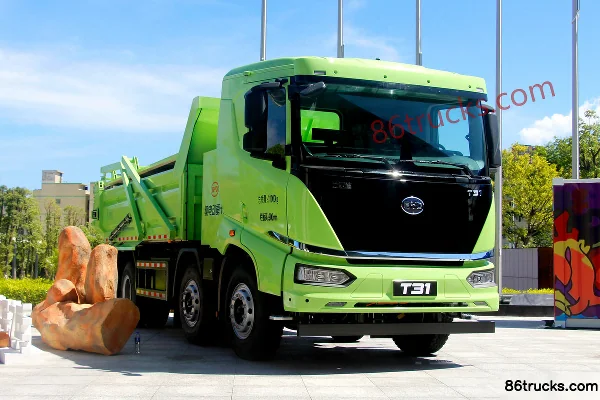BYD T31 8X4(12 wheels) pure electric dump truck Exterior