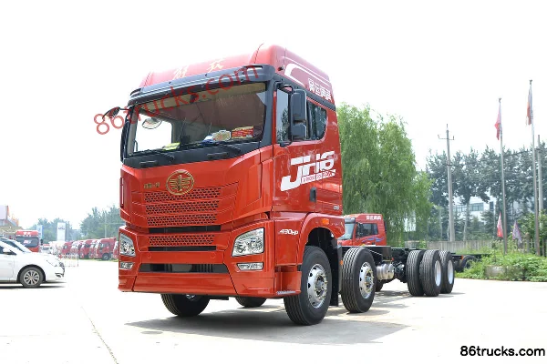 FAW Jiefang Qingdao JH6 tracteur routier 430 ch 8X4(12 roues) 9,5 m camion porteur à grille Extérieur (3) | 86Trucks