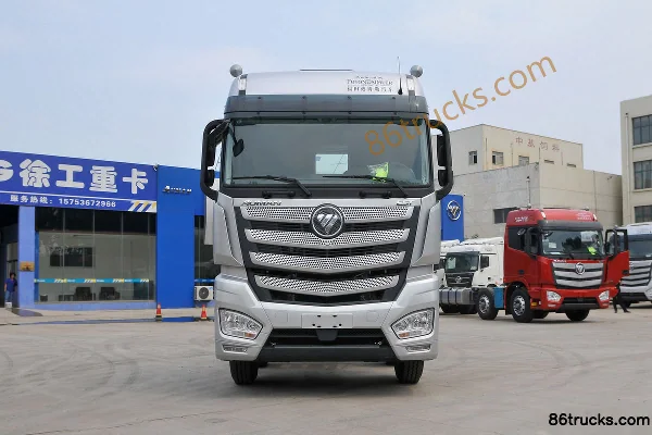 Foton Auman EST 6-Series Heavy Truck 460hp 8X4(12 wheels) 9.53m Flatbed Cargo Truck (459 Rear Axle) Exterior (2) | 86Trucks