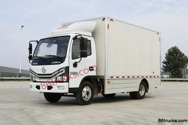 Zhongtong Bus Tianquan 4.5T 4.13m electric insulated truck (Dongfeng) 80.64kWh 4X2(6 wheels) Exterior (2) | 86Trucks