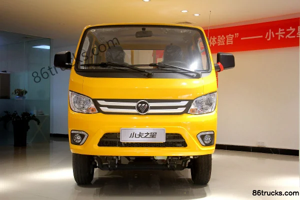 Foton Shidai Xiaoka Star 1 116 hp 4X2(6 wheels) 3.33m double-row flatbed mini truck Exterior (2) | 86Trucks