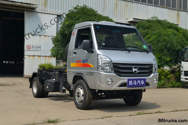 Kama Ruiling 91hp Gasoline 4X2(6 wheels) Interchangeable Container Garbage Truck (China VI) (Wanglongwei Brand) Exterior
