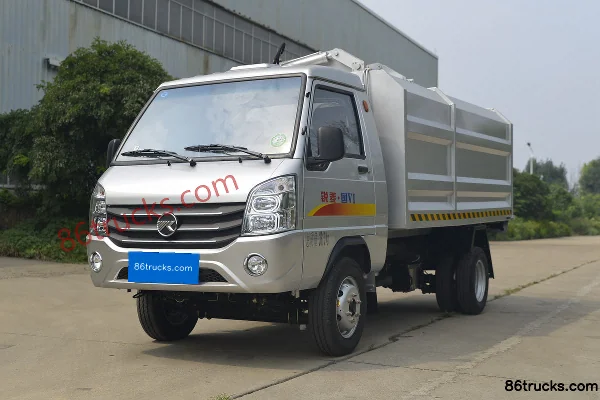 Kama Ruiling 91 hp Gasoline 4X2(6 wheels) self-loading garbage truck (China VI) (Wanglongwei brand) Exterior (3) | 86Trucks