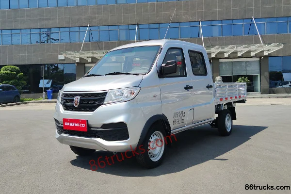 Jinbei T22 Version de base 85 ch 4X2(6 roues) 1.2L Essence 2,08 m double rangée plateau micro camion (China VI) Extérieur (3) | 86Trucks