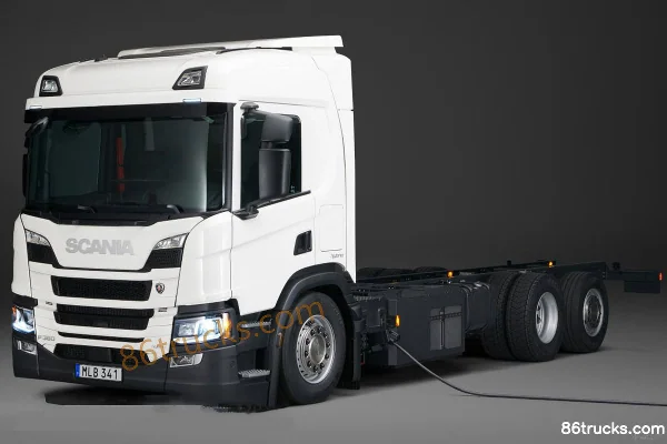 Scania P-Series Heavy Truck 360 hp 6X2(8 wheels) Plug-in Hybrid Cargo Truck Exterior (2) | 86Trucks