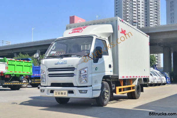 JMC nouveau Shunda narrow body 116 ch 4X2(6 roues) 3.7 m camion porteur fourgon simple cabine (China VI) Extérieur (3) | 86Trucks