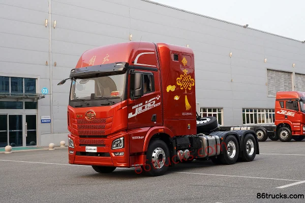 FAW Jiefang Qingdao JH6⁺ Heavy Truck Living Cabin Edition 550 hp 6X4(10 wheels) AMT Automatic Tractor Truck Exterior (3) | 86Trucks