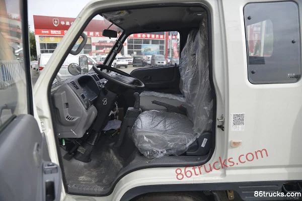 JMC Shunda Narrow Body 122hp 4X2(6 wheels) 3.82m Semi-row Flatbed Light Truck (China VI) Cab (2) | 86Trucks