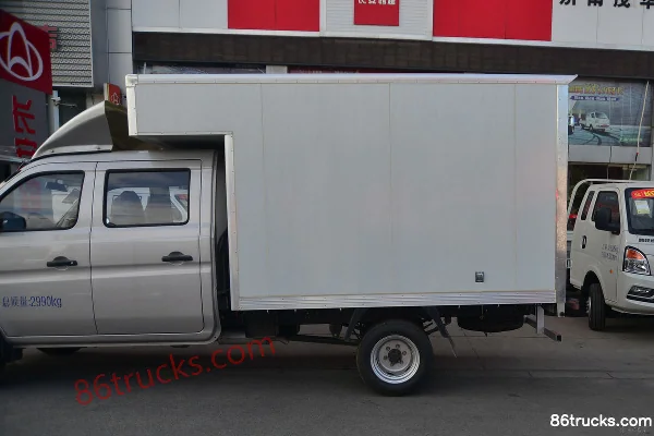 Changan Kuayue Wang X1 édition standard 1,3 L essence 91 ch 4X2(6 roues) Camion micro fourgon double cabine 2,535 m (China VI) Carrosserie (